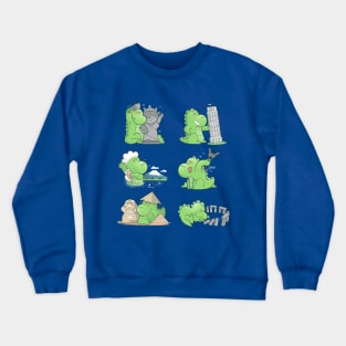 Monster Goes Traveling Crewneck Sweatshirt